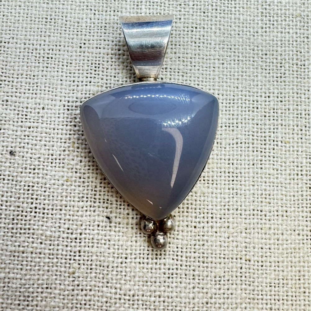 DTR Jay King Sterling Silver Chalcedony Pendant - Picture 2 of 4
